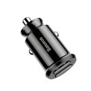 Baseus Grain autós szivargyújtó töltő 2xUSB-A 5V 3.1A, fekete