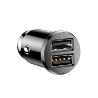   Baseus Grain autós szivargyújtó töltő 2xUSB-A 5V 3.1A, fekete