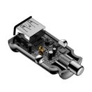 Baseus Grain autós szivargyújtó töltő 2xUSB-A 5V 3.1A, fekete