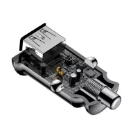   Baseus Grain autós szivargyújtó töltő 2xUSB-A 5V 3.1A, fekete