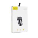 Baseus Grain autós szivargyújtó töltő 2xUSB-A 5V 3.1A, fekete