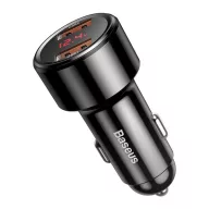   Baseus Magic autós szivargyújtó töltő 2xUSB-A QC 3.0 45W, fekete, CCMLC20A-01