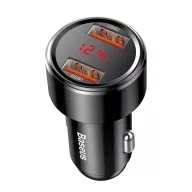   Baseus Magic autós szivargyújtó töltő 2xUSB-A QC 3.0 45W, fekete, CCMLC20A-01