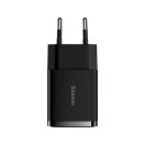 Baseus hálózati gyorstöltő 2xUSB, 10.5W, fekete