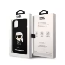 Karl Lagerfeld Liquid Ikonik NFT szilikon hátlap tok Apple iPhone 14 Plus, fekete