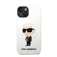   Karl Lagerfeld Liquid Ikonik NFT szilikon hátlap tok Apple iPhone 14 Plus, fehér