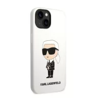   Karl Lagerfeld Liquid Ikonik NFT szilikon hátlap tok Apple iPhone 14 Plus, fehér