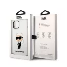 Karl Lagerfeld Liquid Ikonik NFT szilikon hátlap tok Apple iPhone 14 Plus, fehér