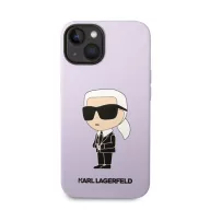   Karl Lagerfeld Liquid Ikonik NFT szilikon hátlap tok Apple iPhone 14 Plus, lila
