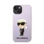 Karl Lagerfeld Liquid Ikonik NFT szilikon hátlap tok Apple iPhone 14 Plus, lila
