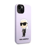   Karl Lagerfeld Liquid Ikonik NFT szilikon hátlap tok Apple iPhone 14 Plus, lila