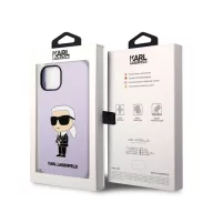   Karl Lagerfeld Liquid Ikonik NFT szilikon hátlap tok Apple iPhone 14 Plus, lila