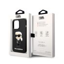 Karl Lagerfeld Liquid Ikonik NFT szilikon hátlap tok Apple iPhone 14 Pro, fekete