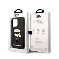   Karl Lagerfeld Liquid Ikonik NFT szilikon hátlap tok Apple iPhone 14 Pro, fekete