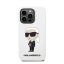 Karl Lagerfeld Liquid Ikonik NFT szilikon hátlap tok Apple iPhone 14 Pro, fehér