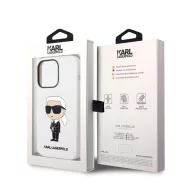   Karl Lagerfeld Liquid Ikonik NFT szilikon hátlap tok Apple iPhone 14 Pro, fehér