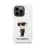 Karl Lagerfeld Liquid Ikonik NFT szilikon hátlap tok Apple iPhone 14 Pro Max, fehér