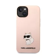   Karl Lagerfeld Liquid Choupette NFT szilikon hátlap tok Apple iPhone 14 Plus, rózsaszín