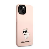   Karl Lagerfeld Liquid Choupette NFT szilikon hátlap tok Apple iPhone 14 Plus, rózsaszín