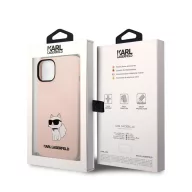   Karl Lagerfeld Liquid Choupette NFT szilikon hátlap tok Apple iPhone 14 Plus, rózsaszín