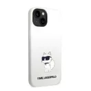 Karl Lagerfeld Liquid Choupette NFT szilikon hátlap tok Apple iPhone 14 Plus, fehér