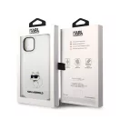 Karl Lagerfeld Liquid Choupette NFT szilikon hátlap tok Apple iPhone 14 Plus, fehér