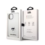   Karl Lagerfeld Liquid Choupette NFT szilikon hátlap tok Apple iPhone 14 Plus, fehér