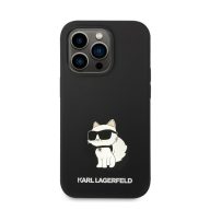   Karl Lagerfeld Liquid Choupette NFT szilikon hátlap tok Apple iPhone 14 Pro Max, fekete