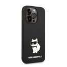 Karl Lagerfeld Liquid Choupette NFT szilikon hátlap tok Apple iPhone 14 Pro Max, fekete
