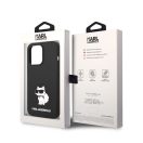 Karl Lagerfeld Liquid Choupette NFT szilikon hátlap tok Apple iPhone 14 Pro Max, fekete