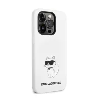   Karl Lagerfeld Liquid Choupette NFT szilikon hátlap tok Apple iPhone 14 Pro Max, fehér