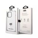 Karl Lagerfeld Liquid Choupette NFT szilikon hátlap tok Apple iPhone 14 Pro Max, fehér
