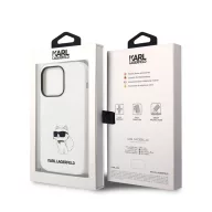   Karl Lagerfeld Liquid Choupette NFT szilikon hátlap tok Apple iPhone 14 Pro Max, fehér