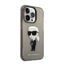 Karl Lagerfeld IML Ikonik NFT hátlap tok Apple iPhone 14 Pro, fekete