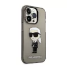 Karl Lagerfeld IML Ikonik NFT hátlap tok Apple iPhone 14 Pro Max, fekete