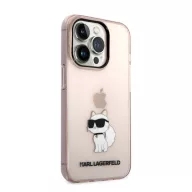   Karl Lagerfeld IML Choupette NFT hátlap tok Apple iPhone 14 Pro, rózsaszín