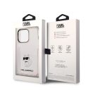Karl Lagerfeld IML Choupette NFT hátlap tok Apple iPhone 14 Pro, rózsaszín
