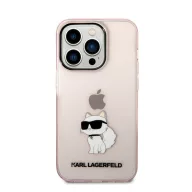   Karl Lagerfeld IML Choupette NFT hátlap tok Apple iPhone 14 Pro Max, rózsaszín