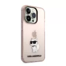 Karl Lagerfeld IML Choupette NFT hátlap tok Apple iPhone 14 Pro Max, rózsaszín