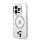 Karl Lagerfeld and Choupette MagSafe NFT hátlap tok Apple iPhone 14 Pro, átlátszó