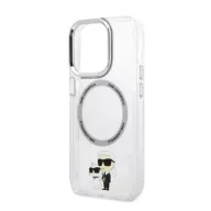   Karl Lagerfeld and Choupette MagSafe NFT hátlap tok Apple iPhone 14 Pro, átlátszó