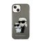 Karl Lagerfeld Liquid Glitter Karl and Choupette NFT hátlap tok Apple iPhone 14 Plus, fekete