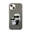 Karl Lagerfeld Liquid Glitter Karl and Choupette NFT hátlap tok Apple iPhone 14 Plus, fekete