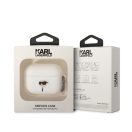 Karl Lagerfeld 3D Logo NFT Karl Head Apple Airpods Pro szillikon tok, fehér