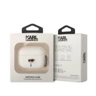   Karl Lagerfeld 3D Logo NFT Karl Head Apple Airpods Pro szillikon tok, fehér