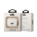 Karl Lagerfeld 3D Logo NFT Choupette Head Apple Airpods Pro szilikon tok, fehér