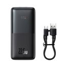 Baseus Bipow Pro Power bank / külső akkumulátor, 10000mAh, 2xUSB-A, USB-C, 22.5W, fekete