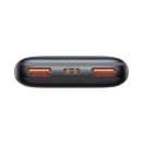Baseus Bipow Pro Power bank / külső akkumulátor, 10000mAh, 2xUSB-A, USB-C, 22.5W, fekete