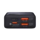 Baseus Adaman2 Power bank / külső akkumulátor, 10000mAh, 2xUSB, USB-C, 30W fekete