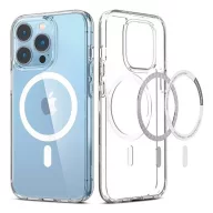 Magsafe szilikon tok Apple iPhone 14, átlátszó